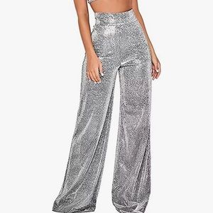 Large trouser wide leg pants